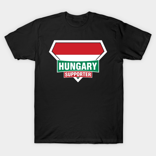 Hungary Super Flag Supporter T-Shirt by ASUPERSTORE